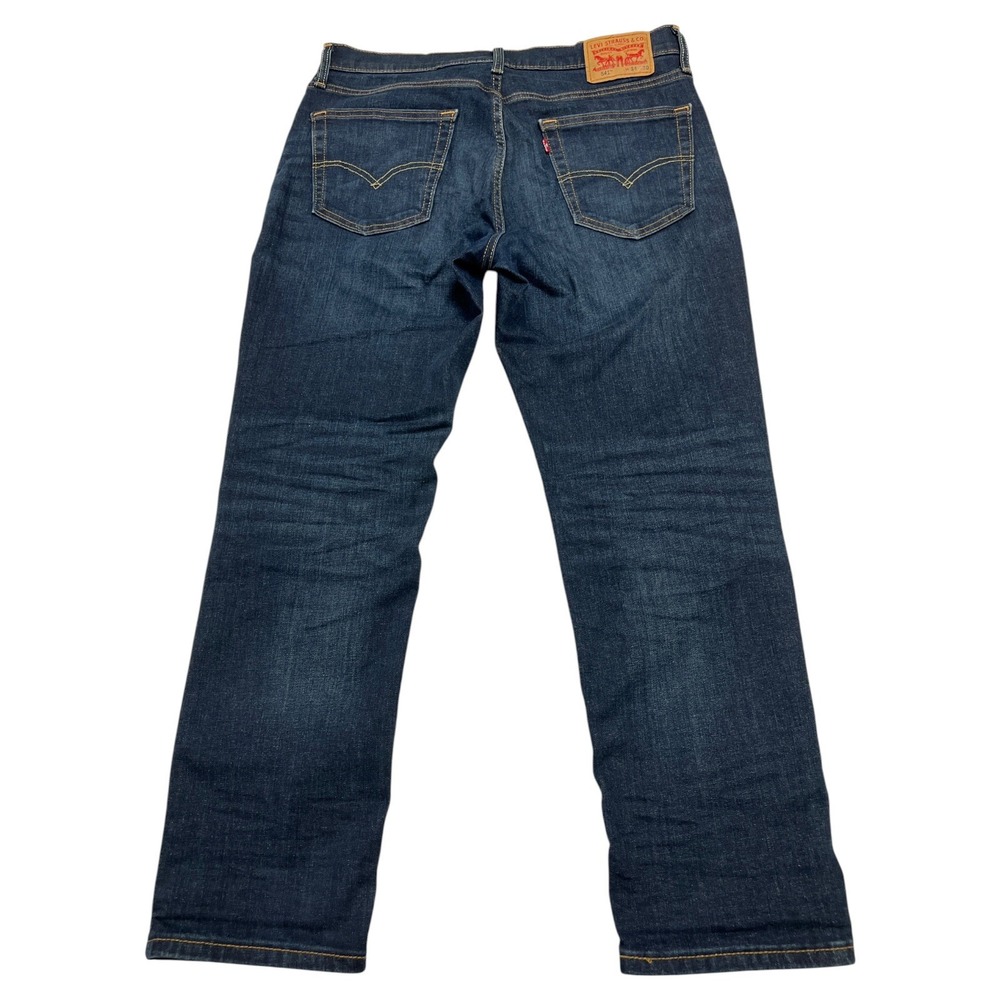 Levi's 541 Men's Straight Athletic Taper Fit Blue Demin Dark Wash Jeans 34x30 - Picture 2 of 10
